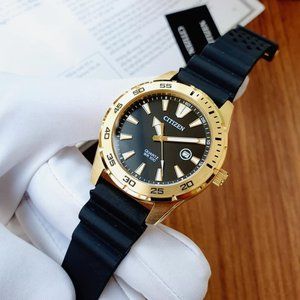 Citizen Pro Sport 18k Gold Watch! Wow! Stunning!